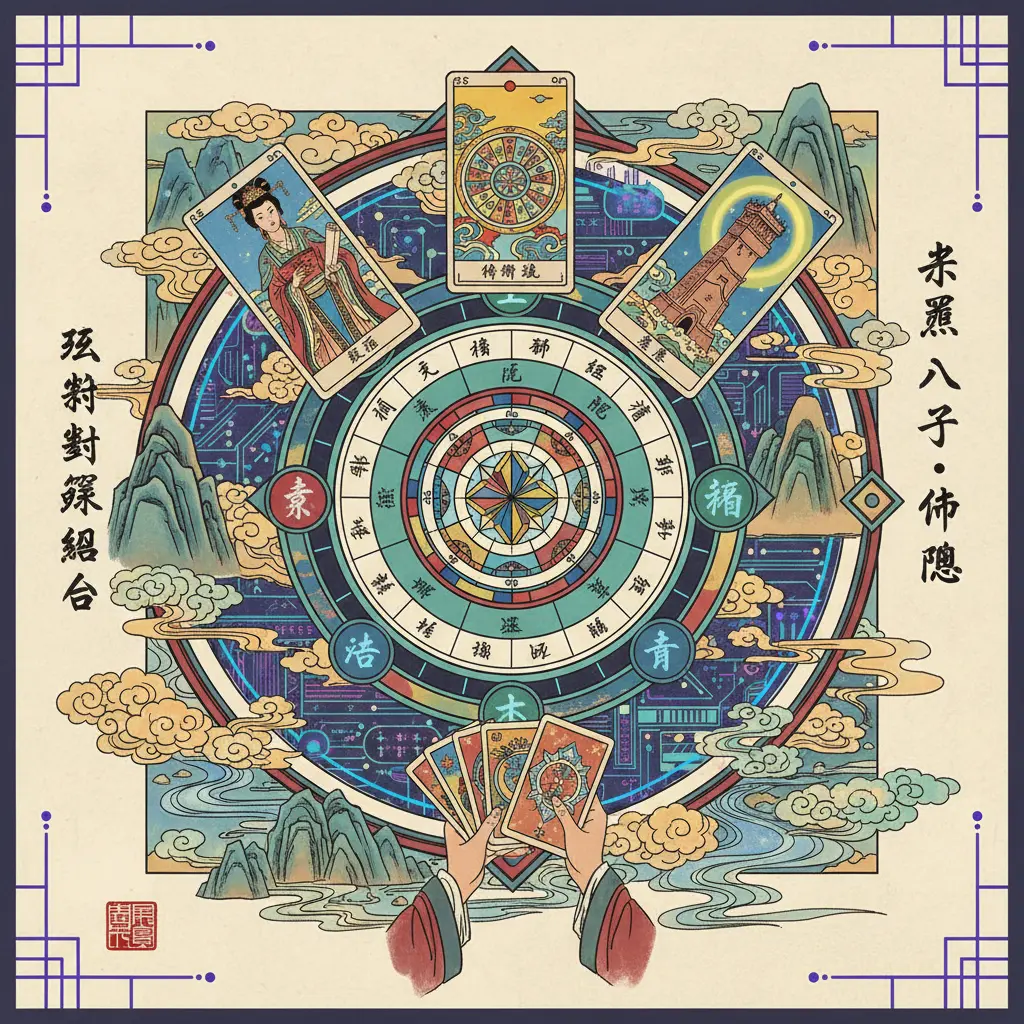 八字 命盤 - 塔羅牌