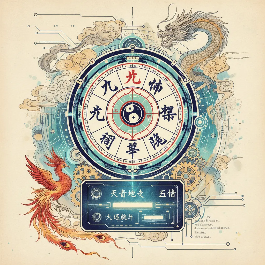 命格查詢 - 八字命盤