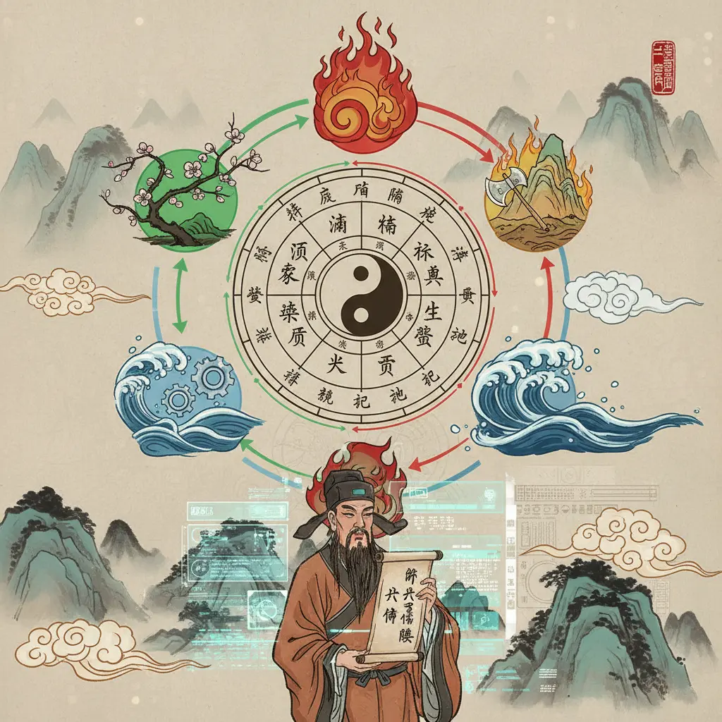 算八字命盤 - 五行